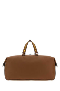 FENDI Fendi Men Caramel Leather Fendi Lui 45 Shopping Bag