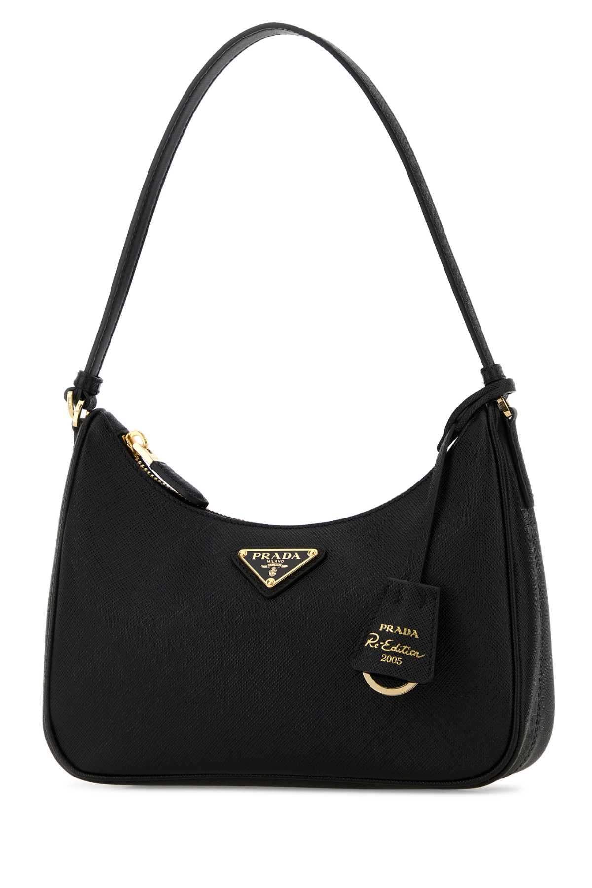 PRADA Prada Women Black Leather Prada Re-Edition 2005 Shoulder Bag