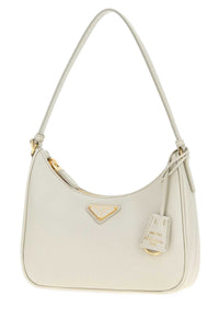 Prada Women Chalk Leather Prada Re-Edition 2005 Shoulder Bag