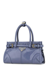 Prada Women Powder Blue Leather Mini Prada Bonnie Handbag