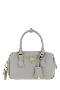 Prada Women Powder Blue Leather Handbag