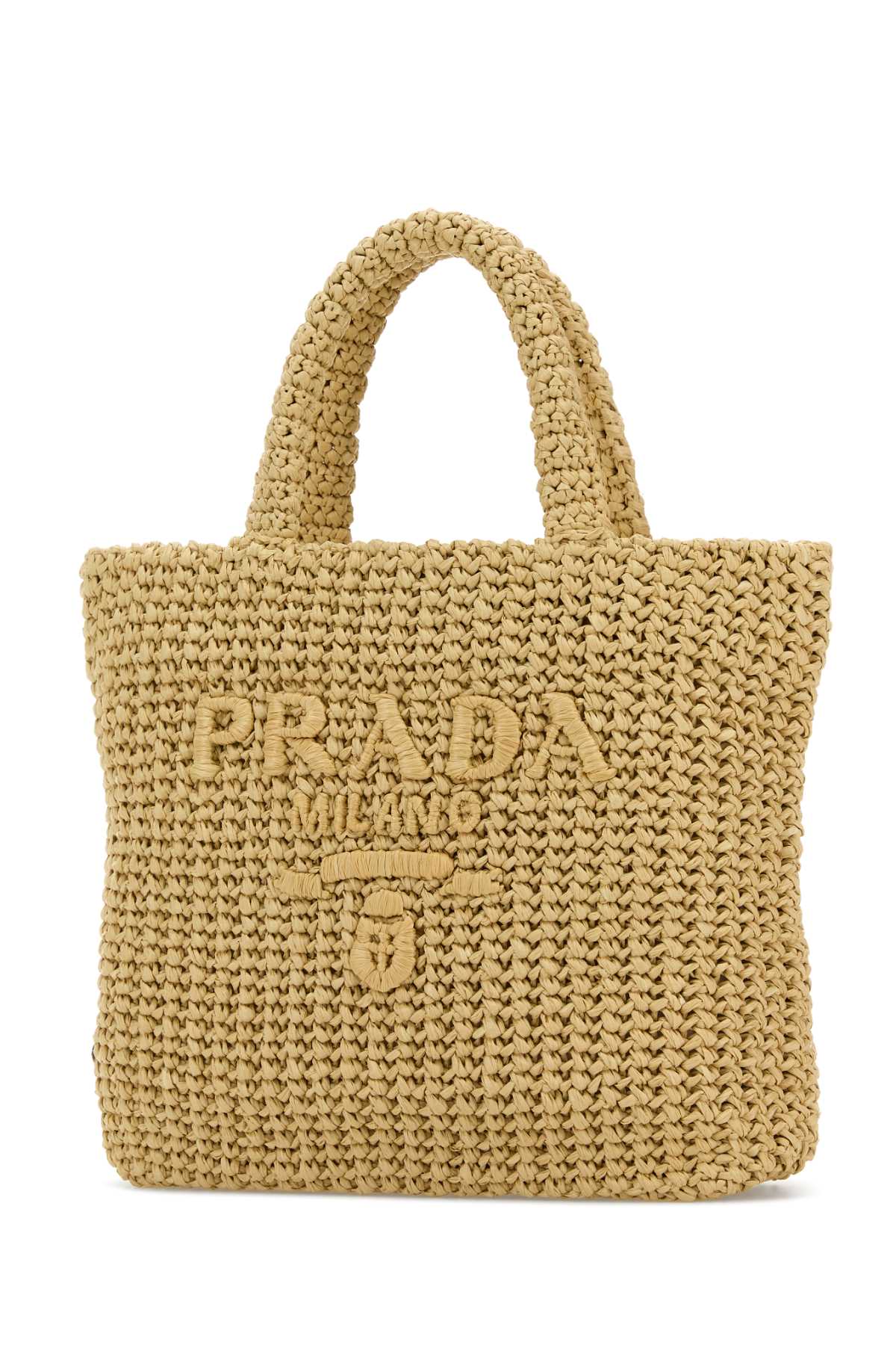 Prada Women Raffia Shopping Bag