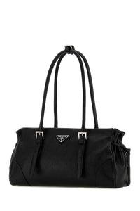 Prada Women Black Leather Medium Prada Bonnie Shoulder Bag