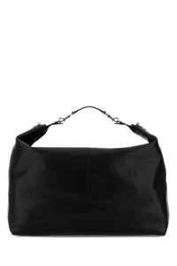 Gucci Men Black Leather Shopping Bag
