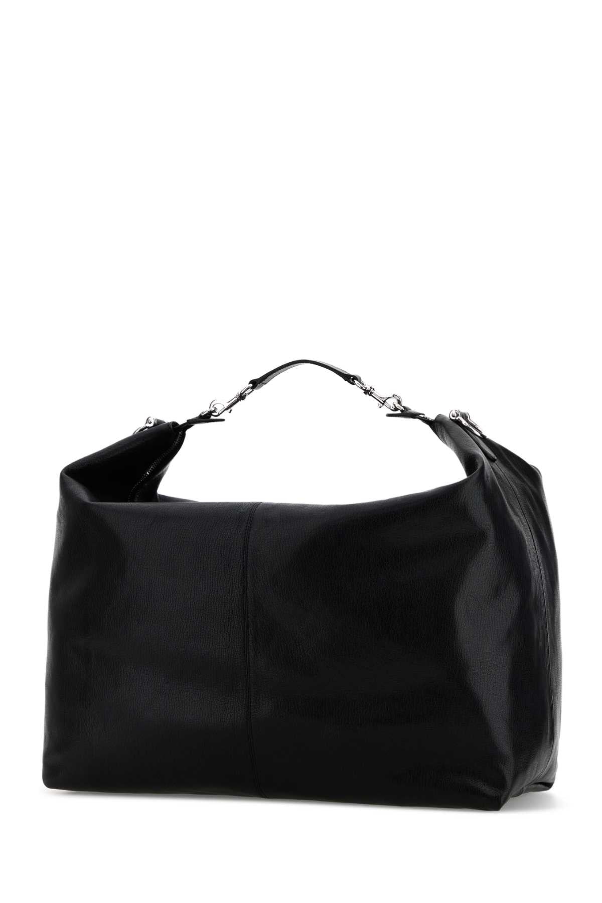 Gucci Men Black Leather Shopping Bag
