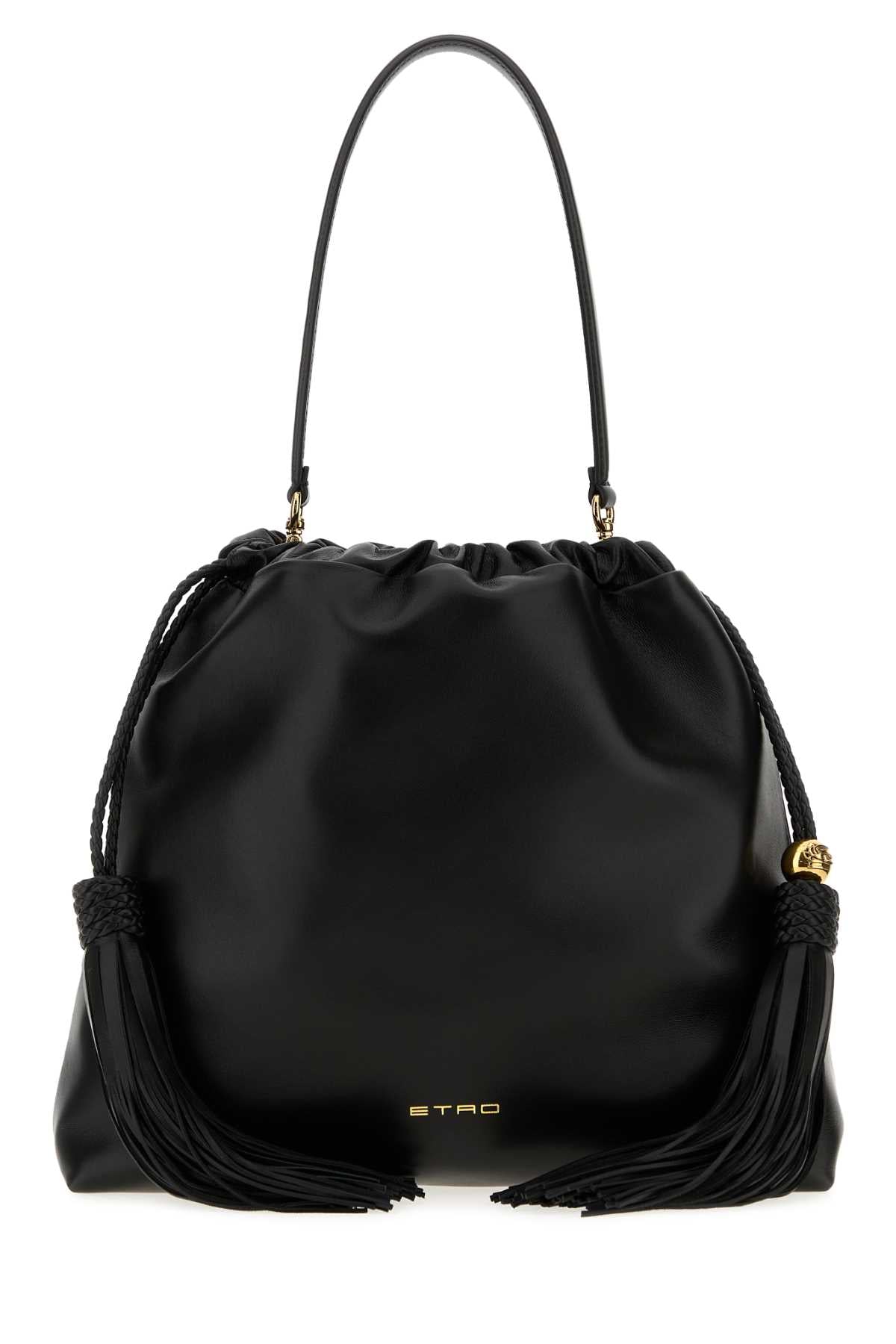ETRO Etro Women Black Leather Medium Kalispera Bucket Bag