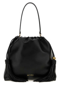 ETRO Etro Women Black Leather Medium Kalispera Bucket Bag