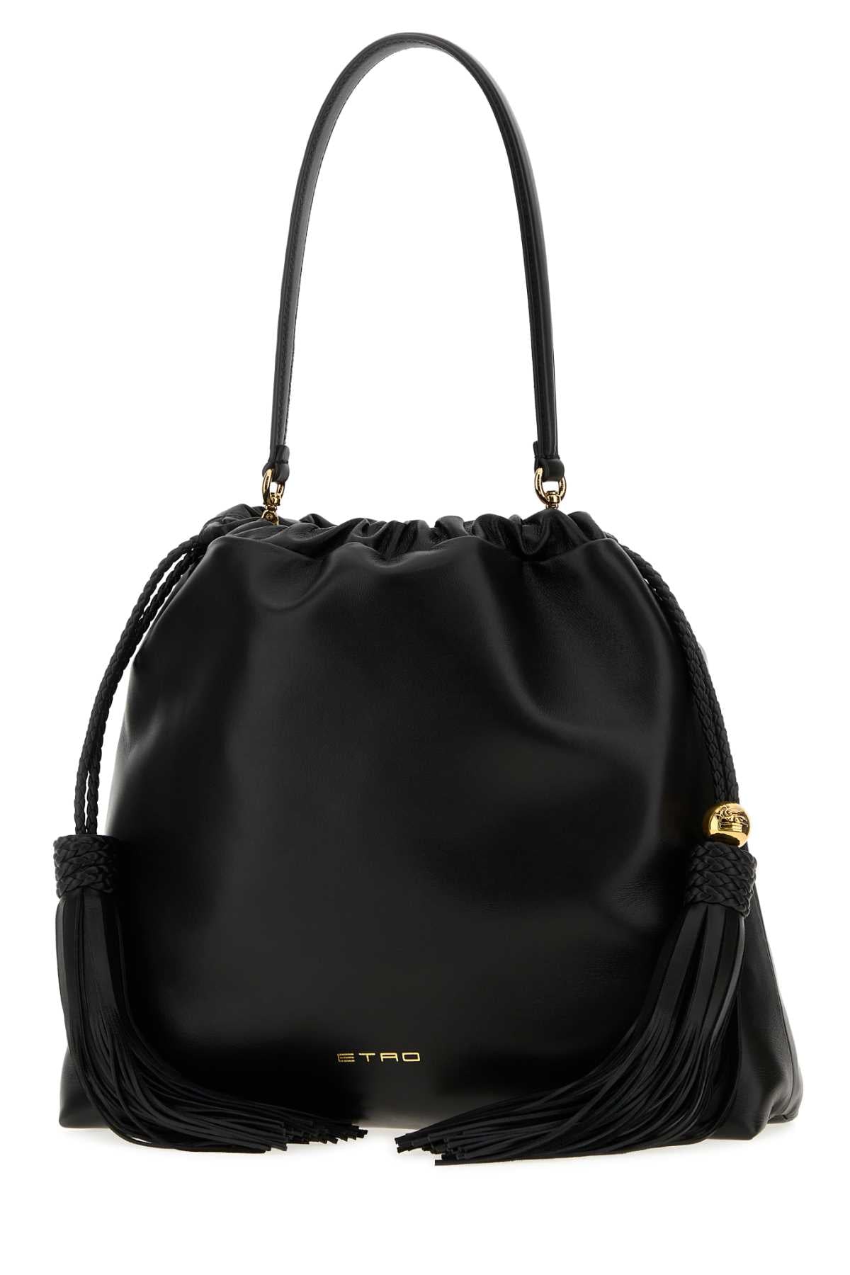 ETRO Etro Women Black Leather Medium Kalispera Bucket Bag