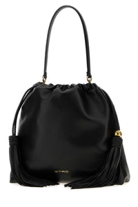 ETRO Etro Women Black Leather Medium Kalispera Bucket Bag