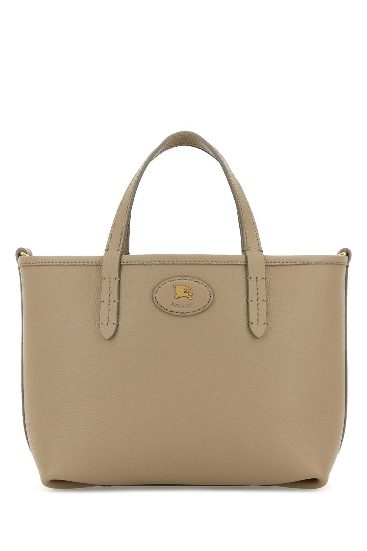 BURBERRY Burberry Women Dove Grey Leather Mini Bloomsbury Reversible Handbag