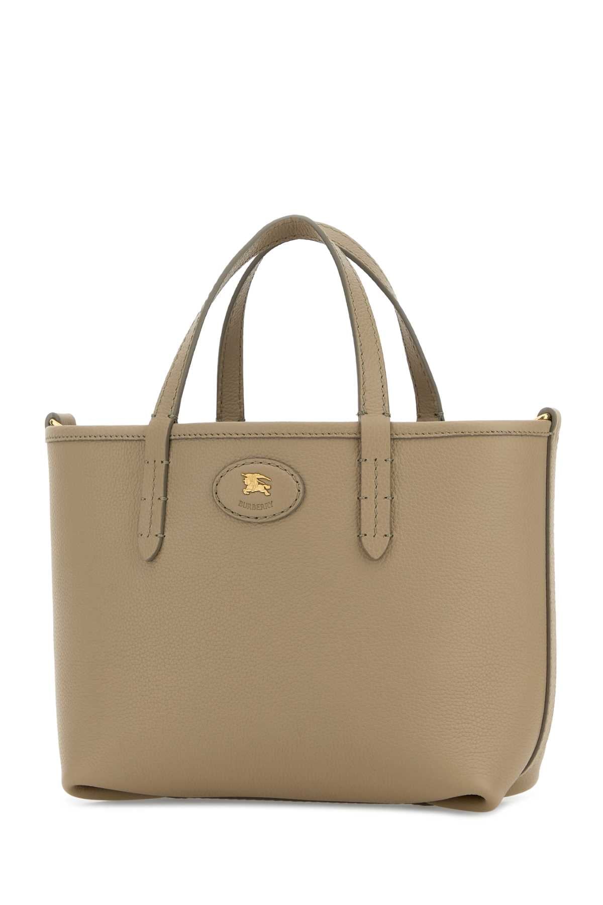 BURBERRY Burberry Women Dove Grey Leather Mini Bloomsbury Reversible Handbag