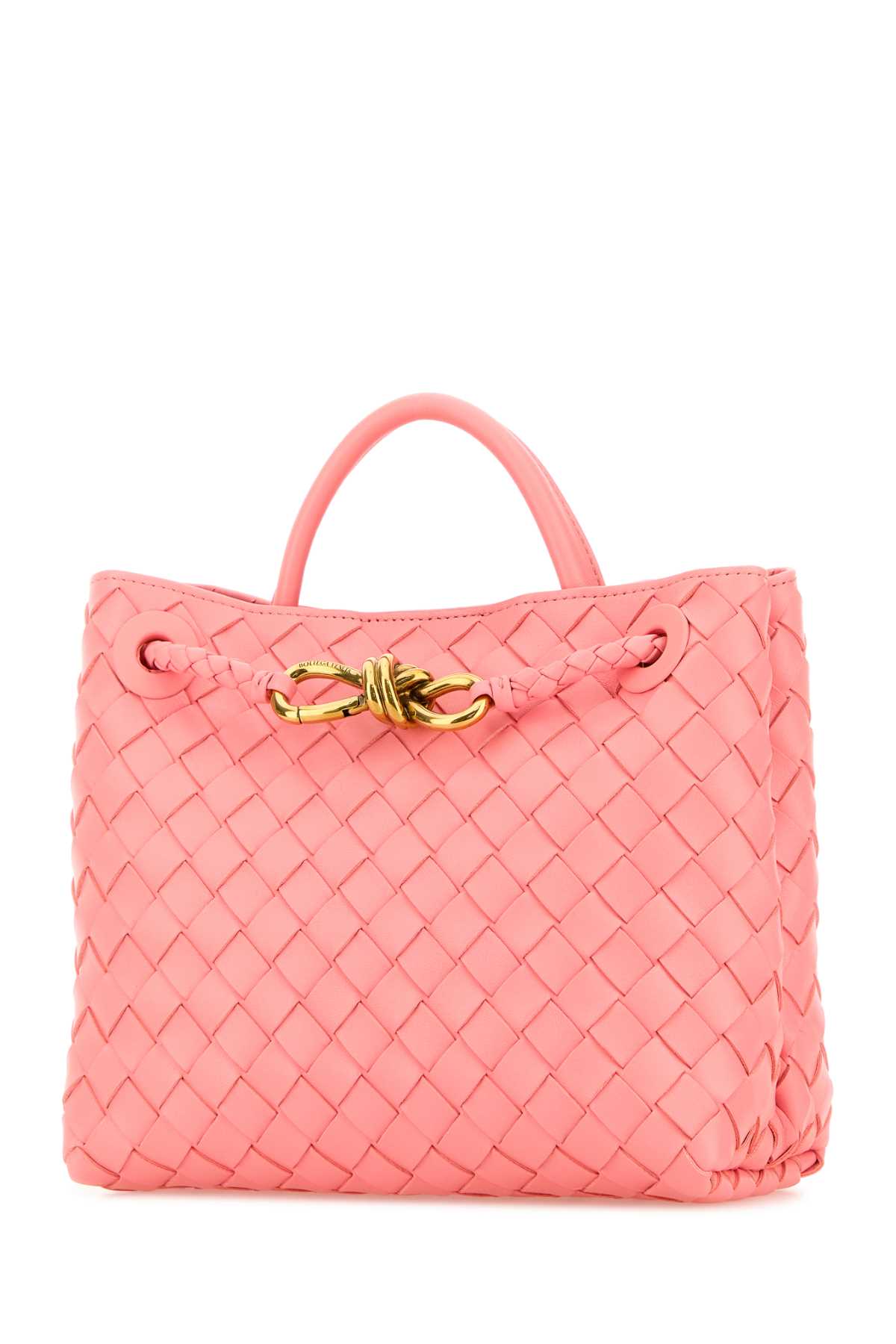 Bottega Veneta Women Pink Leather Small Andiamo Handbag