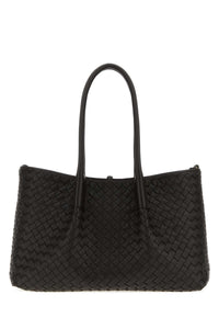 Bottega Veneta Women Dark Brown Leather Pinacoteca Reversible Shopping Bag