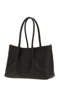 Bottega Veneta Women Dark Brown Leather Pinacoteca Reversible Shopping Bag