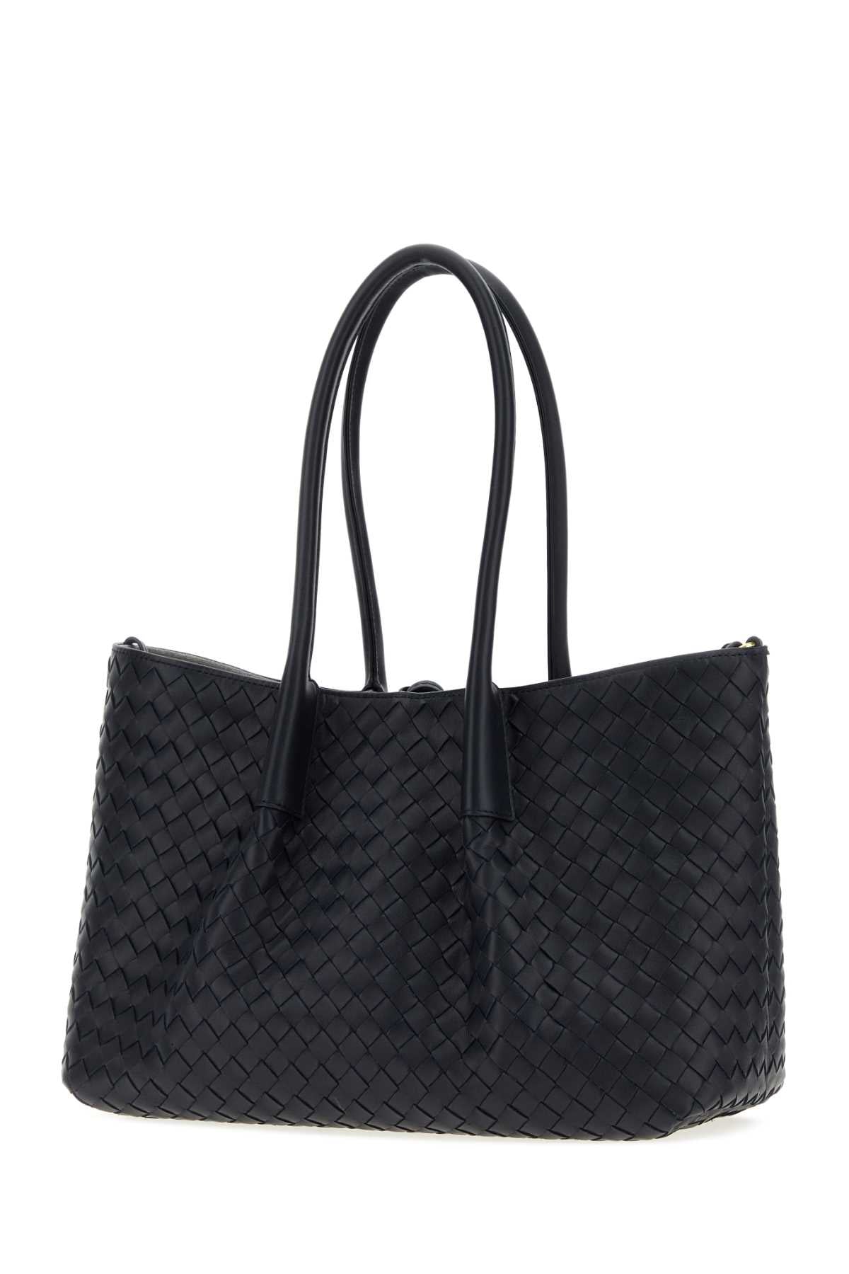 p*a様 2018FW Bottega Veneta Bottega Veneta Women Midnight Blue Leather Pinacoteca Reversible