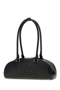 DIESEL Diesel Men Black Leather 1Dr Dome Shoulder Bag