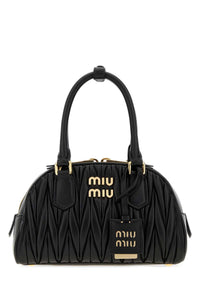 Miu Miu Women Black Nappa Leather Arcadie Handbag