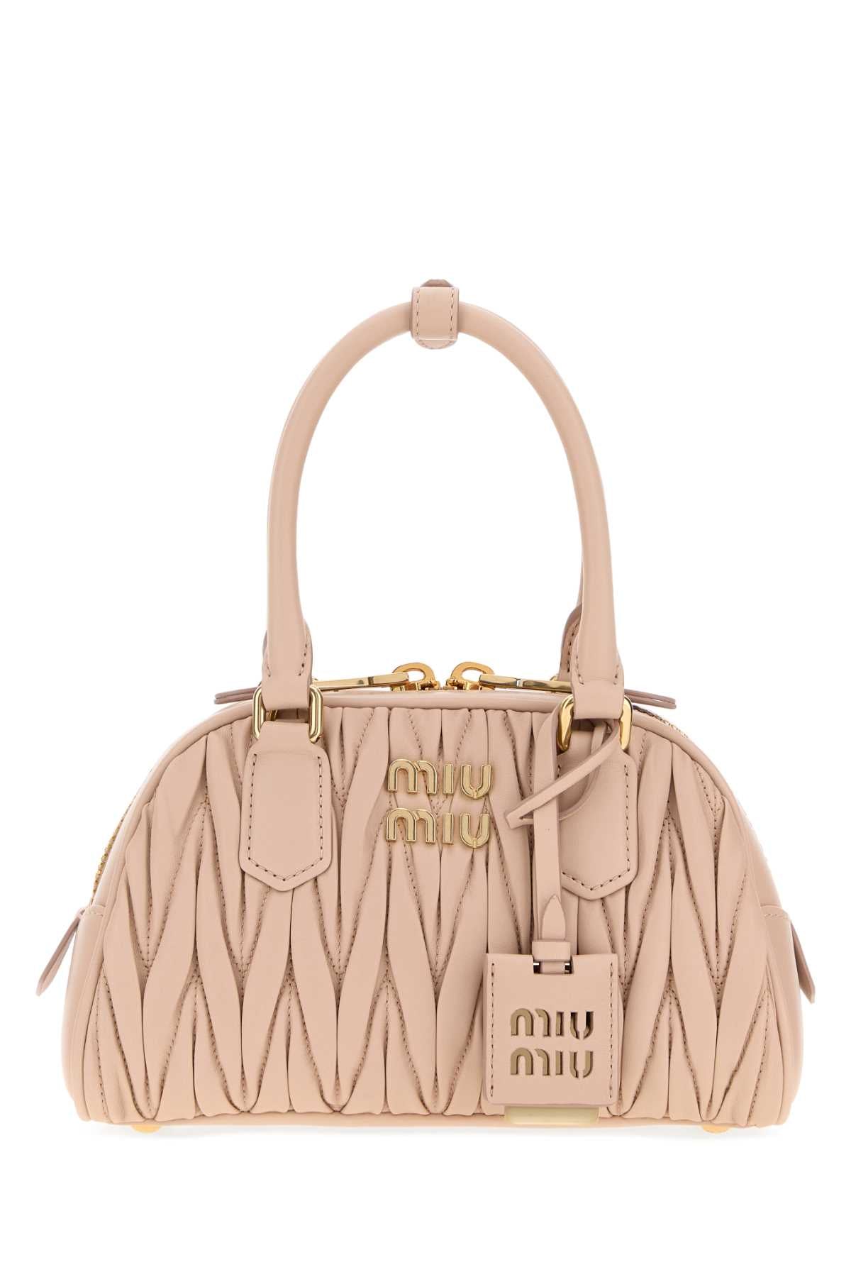 Miu Miu Women Pink Nappa Leather Arcadie Handbag