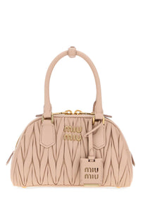 Miu Miu Women Pink Nappa Leather Arcadie Handbag