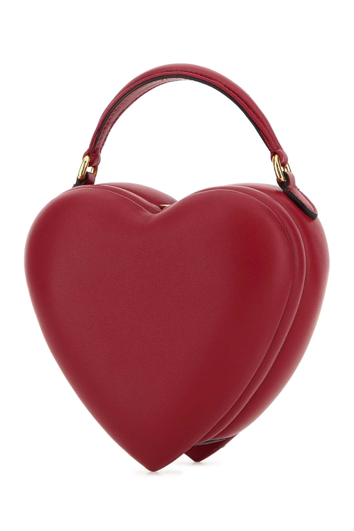 MOSCHINO Moschino Women Red Nappa Leather Love Me Bag Handbag