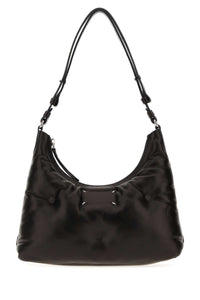 Maison Margiela Women Black Leather Small Glam Slam Shoulder Bag