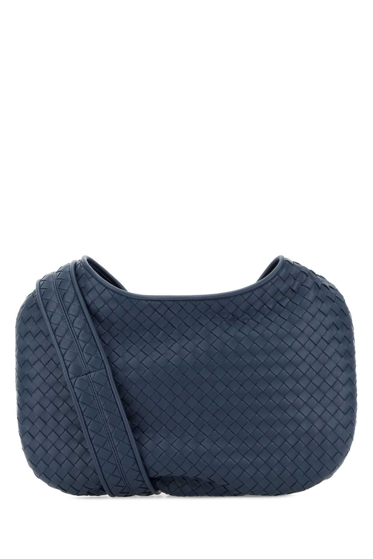 Bottega Veneta Men Air Force Blue Nappa Leather Veneto Crossbody Bag