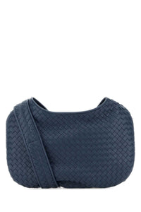 Bottega Veneta Men Air Force Blue Nappa Leather Veneto Crossbody Bag