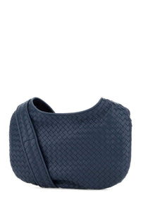 Bottega Veneta Men Air Force Blue Nappa Leather Veneto Crossbody Bag