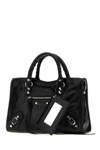 BALENCIAGA Balenciaga Women Black Leather Small Le City Handbag