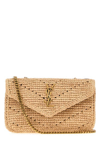 SAINT LAURENT Saint Laurent Women Raffia Mini Loulou Shoulder Bag