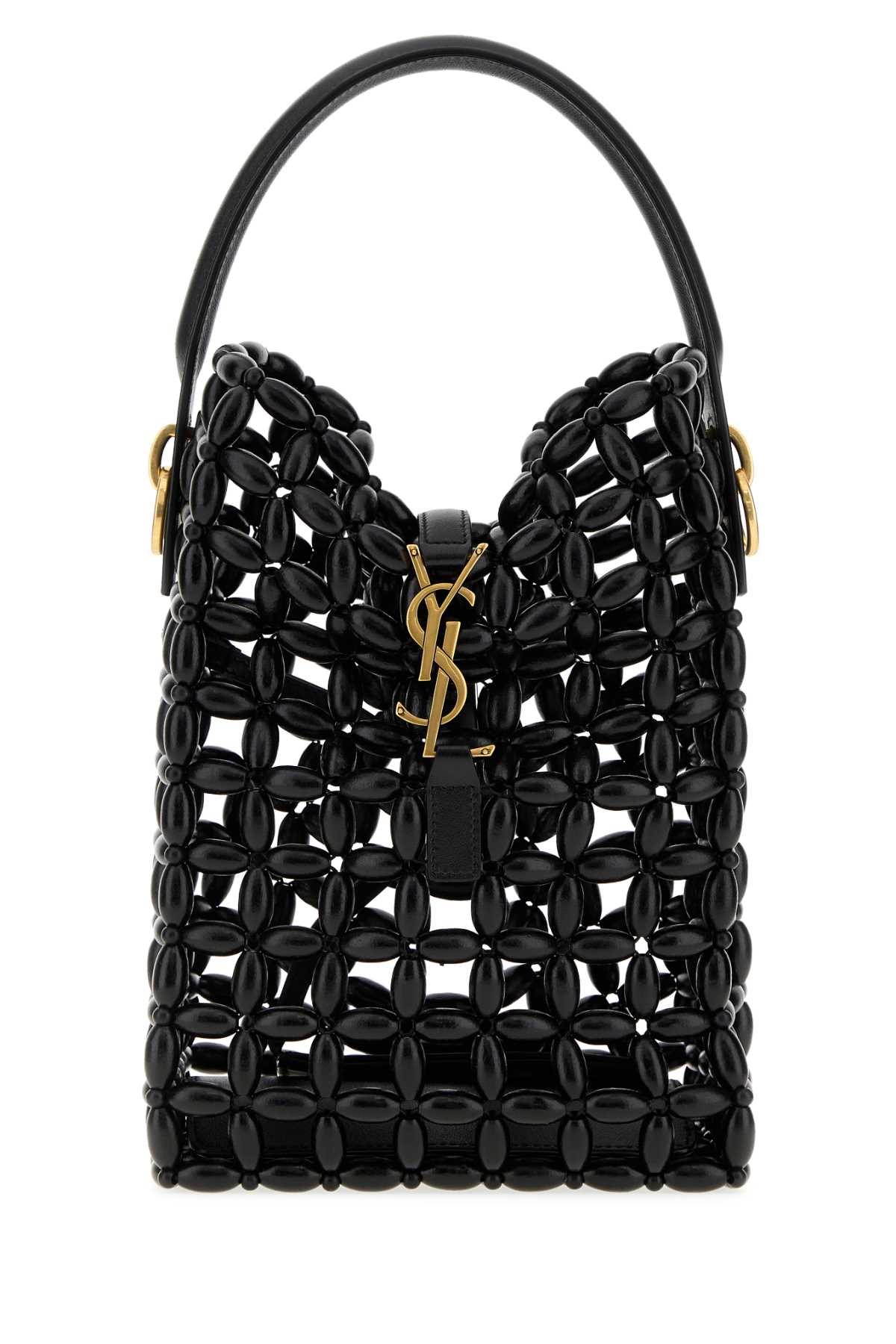 SAINT LAURENT Saint Laurent Women Black Beads Le 37 Bucket Bag