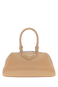 Givenchy Women Beige Leather Small Antigona East-West Handbag