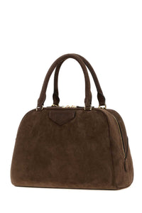 GIVENCHY Givenchy Women Brown Suede Medium Antigona East-West Soft Handbag