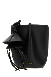 GIVENCHY Givenchy Women Black Leather Nano Snap Bucket Bag
