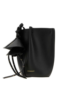 GIVENCHY Givenchy Women Black Leather Nano Snap Bucket Bag