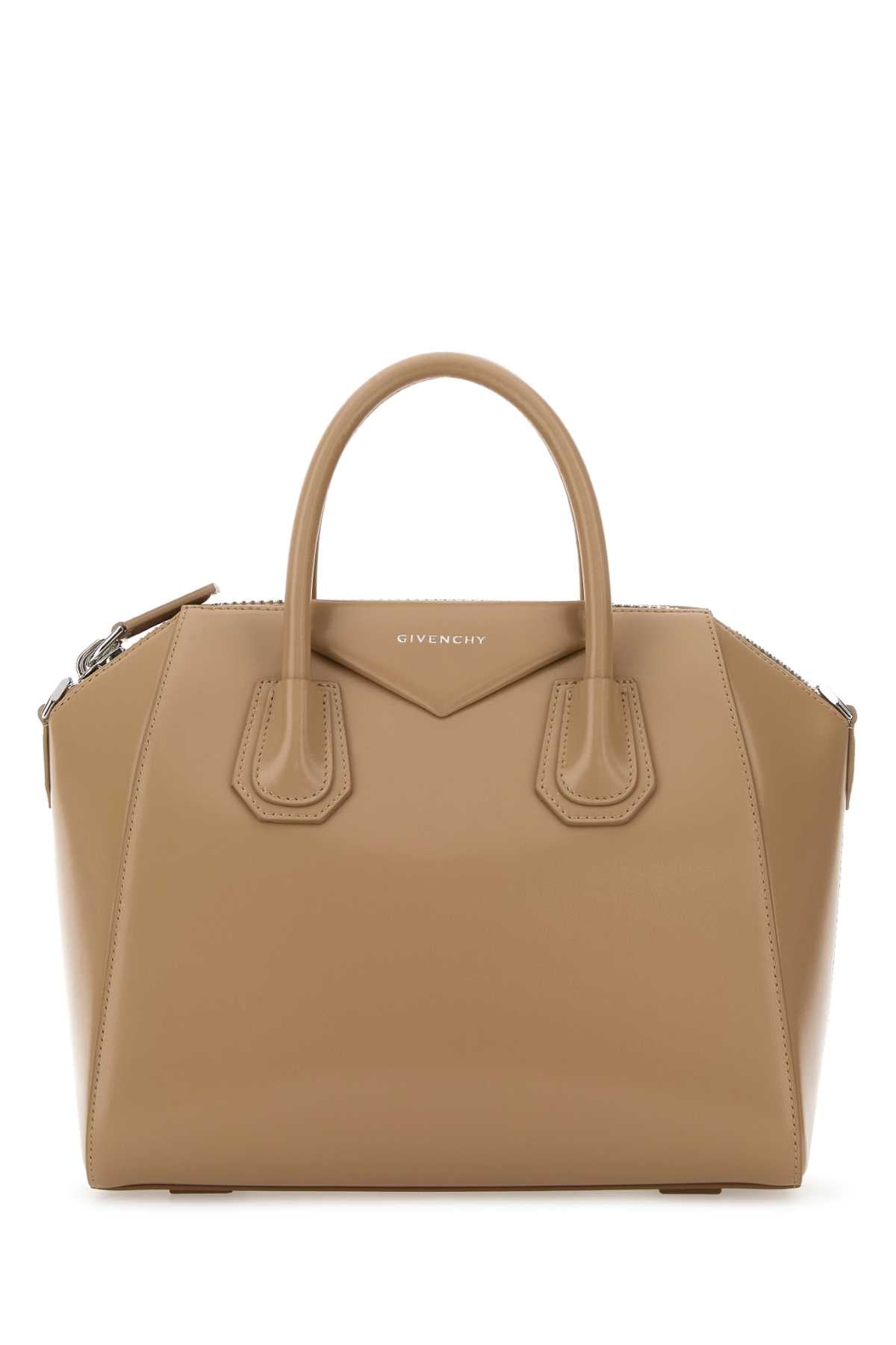 Givenchy Women Beige Leather Small Antigona Handbag