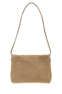 BRUNELLO CUCINELLI Brunello Cucinelli Women Beige Suede Shoulder Bag