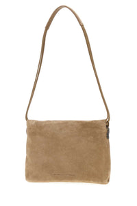 BRUNELLO CUCINELLI Brunello Cucinelli Women Beige Suede Shoulder Bag