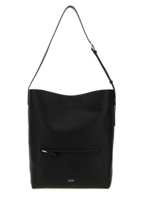 Tom Ford Men Black Leather Shopping Bag