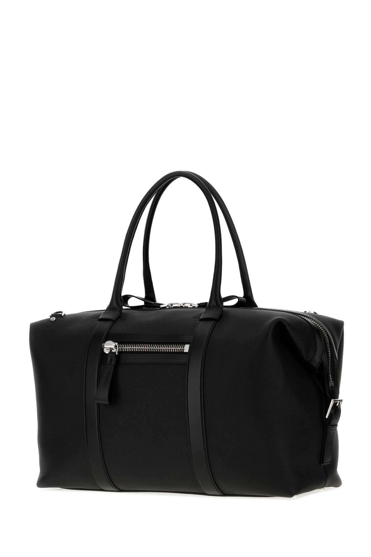 TOM FORD Tom Ford Men Black Leather Travel Bag