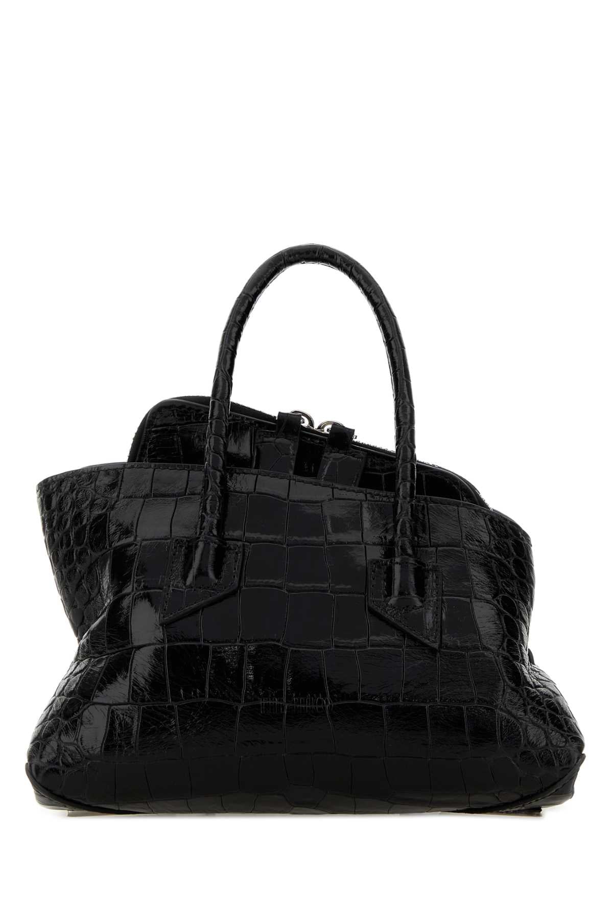 THE ATTICO The Attico Women Black Leather Mini La Passeggiata Handbag