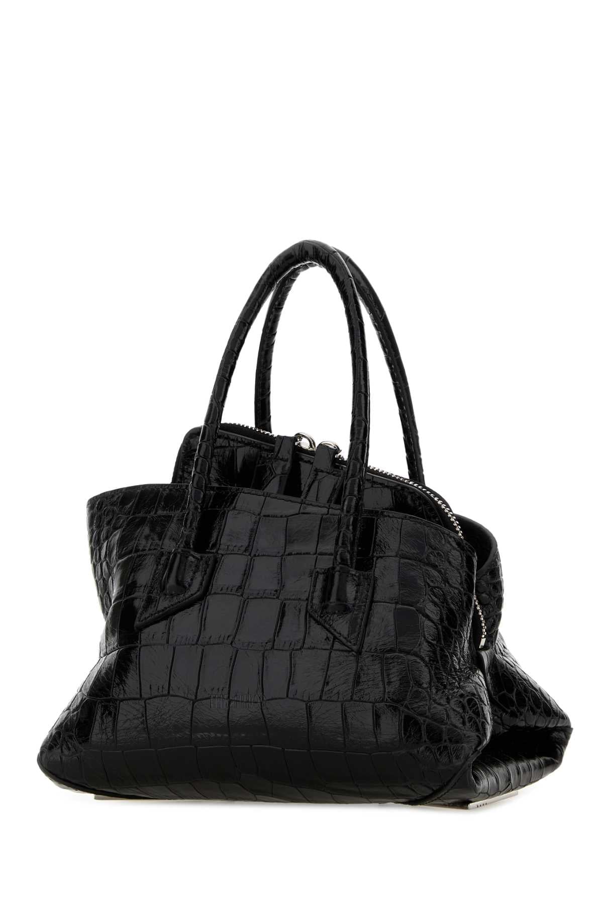 THE ATTICO The Attico Women Black Leather Mini La Passeggiata Handbag
