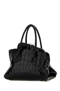 THE ATTICO The Attico Women Black Leather Mini La Passeggiata Handbag