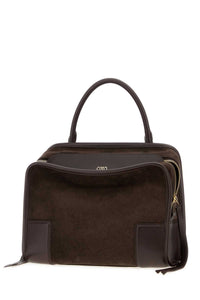 LOEWE Loewe Women Brown Suede Medium Amazona 180 Handbag