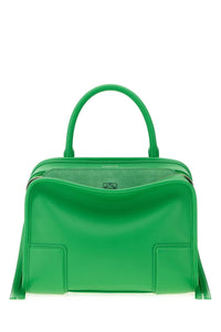 Loewe Women Grass Green Leather Small Amazona Handbag