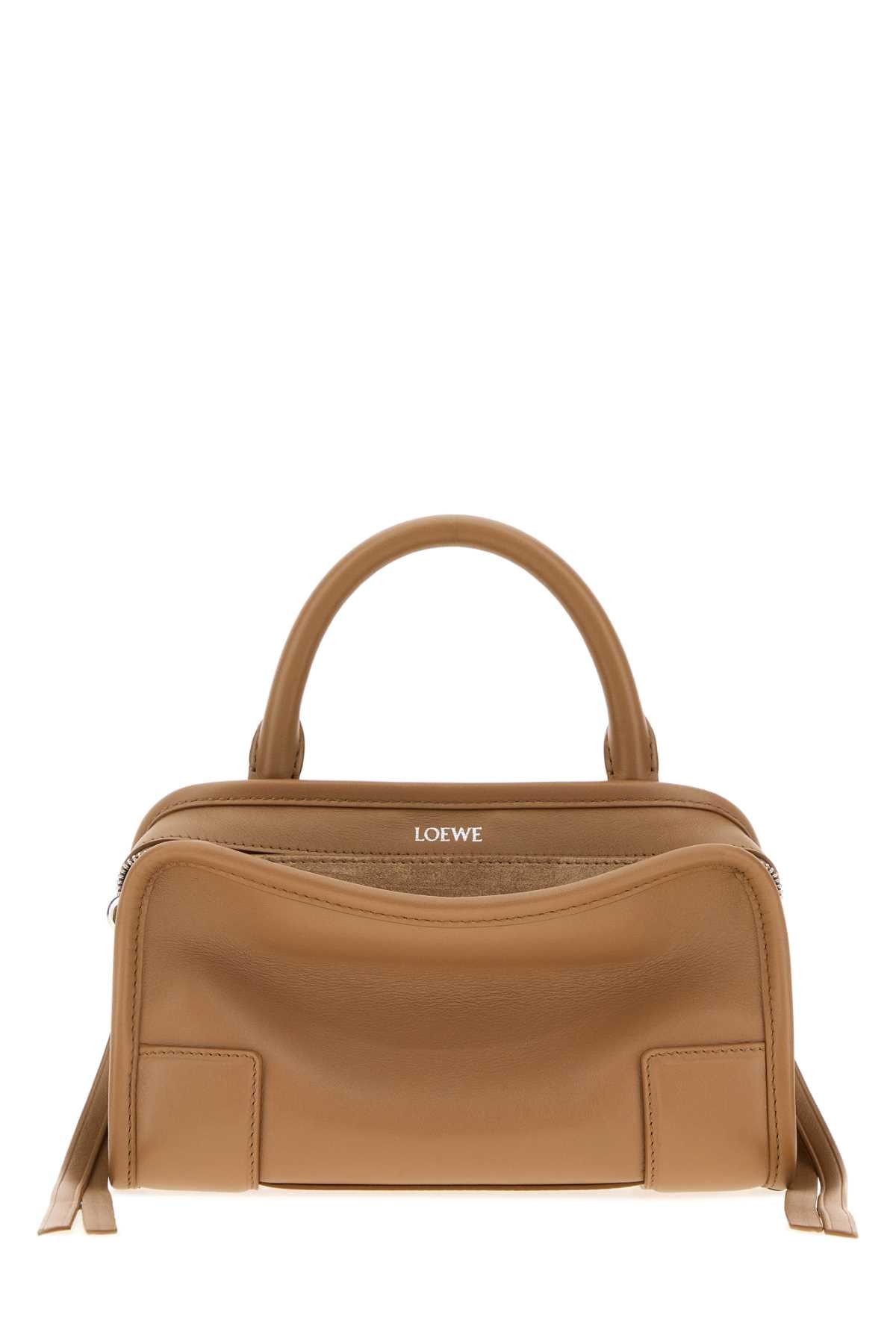 LOEWE Loewe Women Camel Leather Mini Amazona Handbag