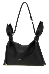 Loewe Women Black Leather Medium Scarf Shoulder Bag