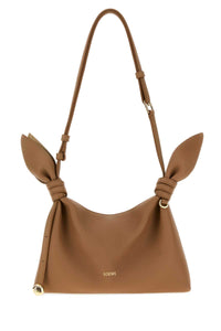 LOEWE Loewe Women Camel Leather Mini Scarf Shoulder Bag