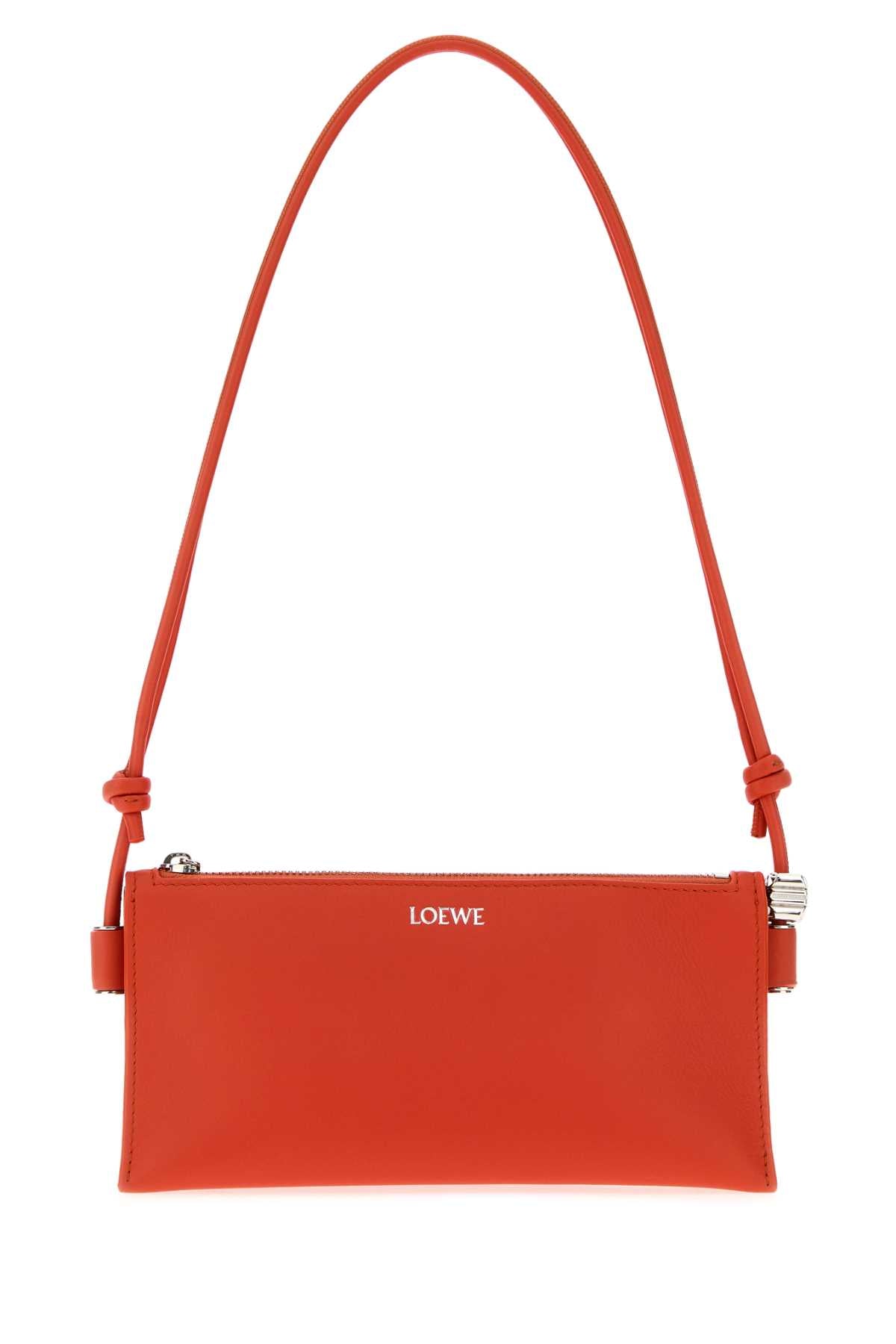 LOEWE Loewe Women Coral Leather Joya Shoulder Bag
