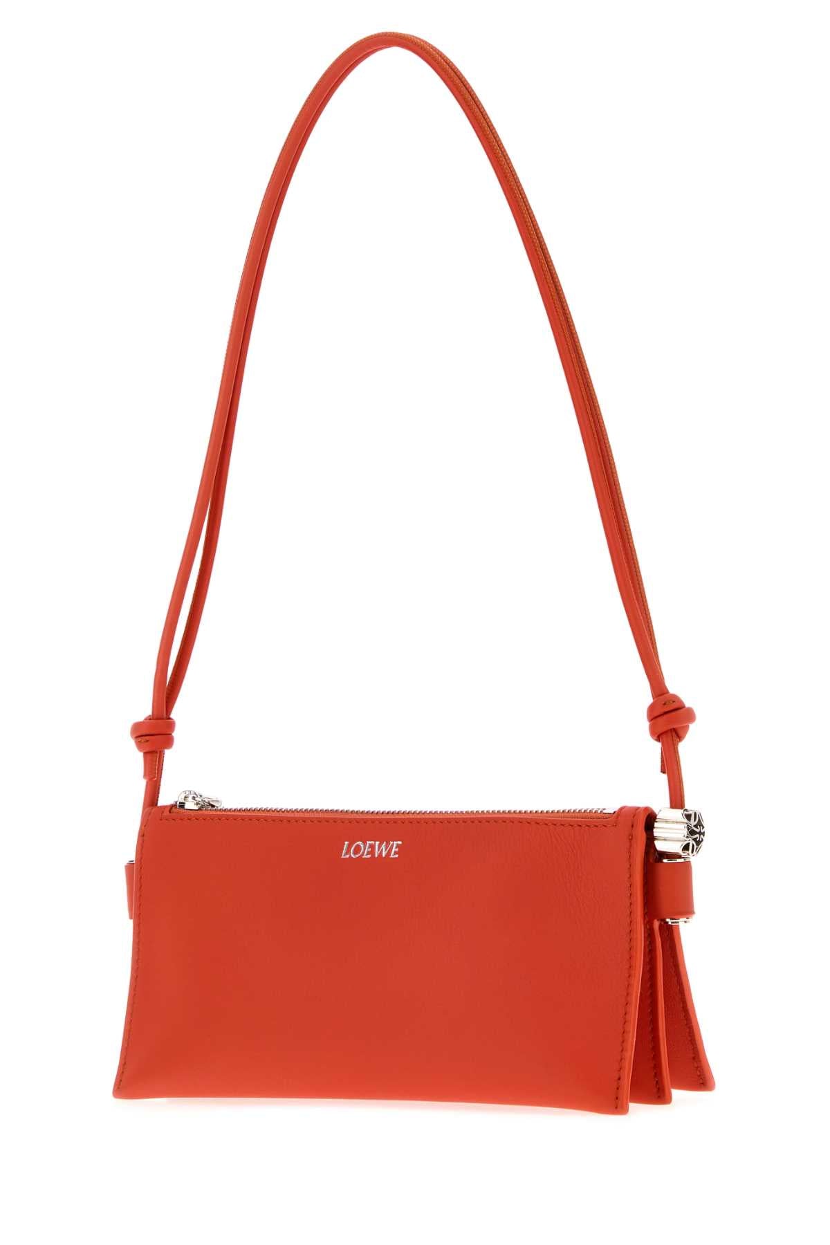 LOEWE Loewe Women Coral Leather Joya Shoulder Bag